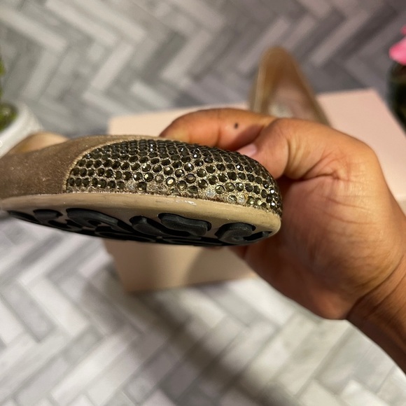 Jimmy choo sparkle (golden) flats size 8 - Picture 8 of 9